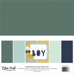 Echo Park It’s A Boy 12x12 Inch Coordinating Solids Paper Pack