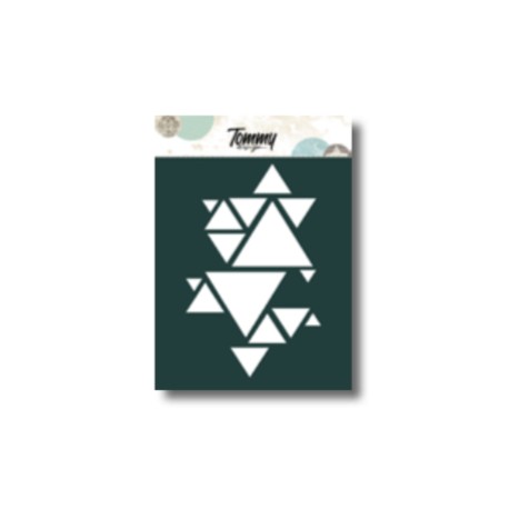 Stencil Tommy Design A6 - Triangoli