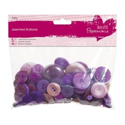 Bottoni assortiti, 250gr - Purple