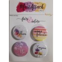 Buttons Martattack Shop - Fiori & Colori 4pz